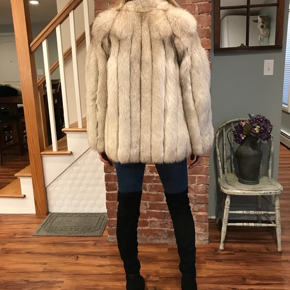 Vintage silver fox coat small - Picture 4 of 8